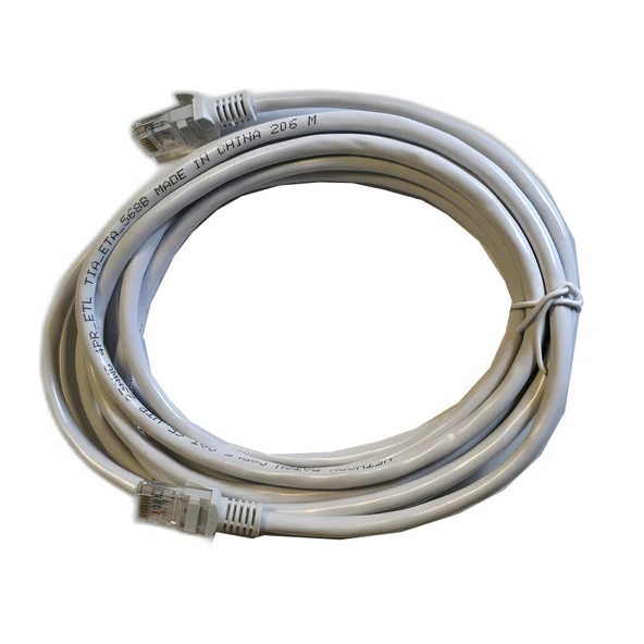 Cat6 Ethernet Kablosu 3 Metre UTP RJ45 Patch İnternet Bilgisayar Modem Bağlantı Kablosu Beyaz ürün görseli 1