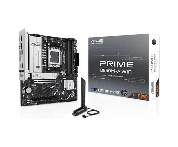 Asus Prıme B850m-a Wıfı6e Ddr5 Hdmı-dp Typec Pcıe 5.0 Am5 Matx ürün görseli 1