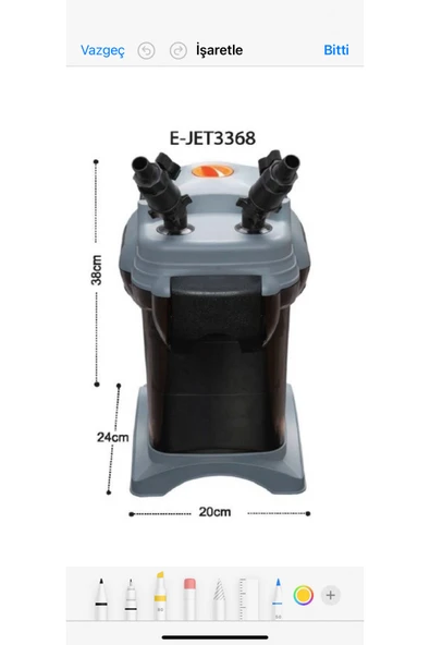Antikapetshop AKVARYUM DIŞ MOTOR E JET 3368 ürün görseli 1