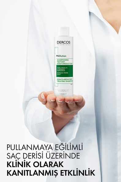 Vichy Dercos Psolution Kerato-Regulating Treating Shampoo 200 ml - Resim 5