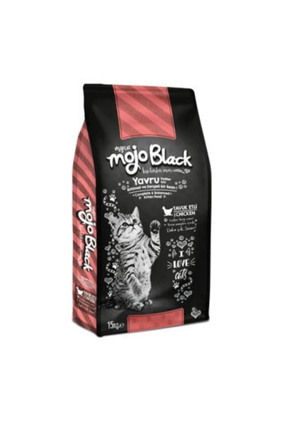 My Cat Mycat Mojo Black Tavuk Etli Yavru Kedi Maması 15 Kg ürün görseli 1