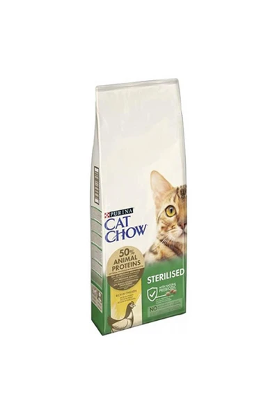Cat Chow Sterilised Tavuklu Kısırlaştırılmış Kedi Maması 15 Kg ürün görseli 1
