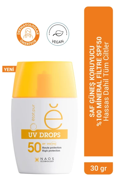 Etat Pur UV Drops %100 Mineral Filtreli Güneş Kremi SPF 50 - 30 g ürün görseli 1