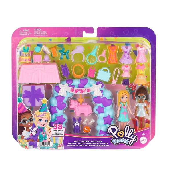 JCC33 Polly Pocket Pollynin Doğum Günü Partisi Paketi ürün görseli 1