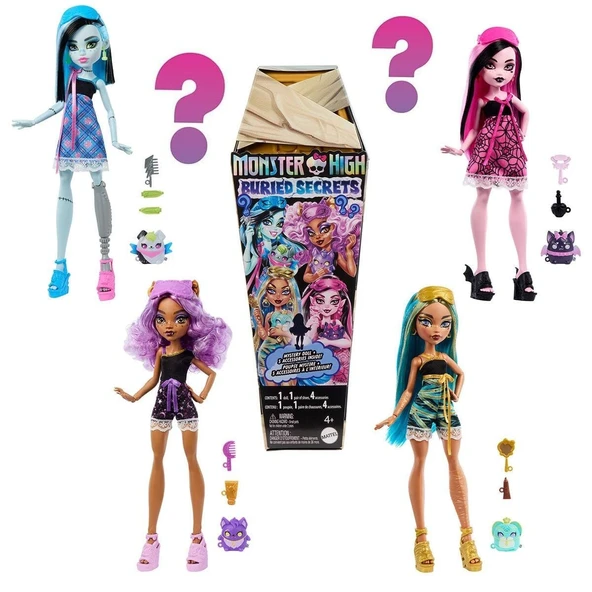 HYV64 Monster High Gizemli Sırlar Havalı Pijama Partisi Serisi ürün görseli 1
