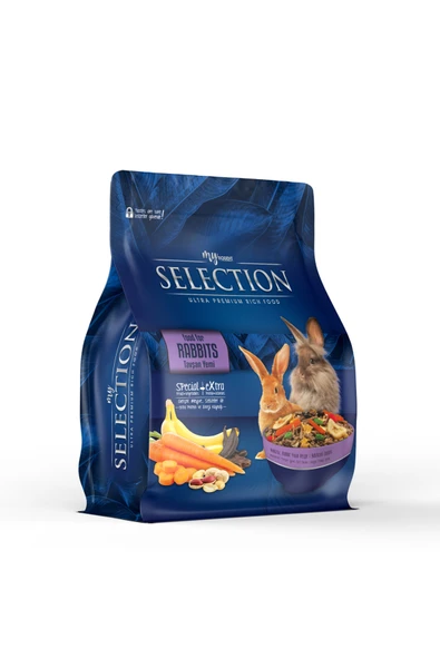 myyem Selection Kuru Sebze Ve Meyveli Takviyeli Tavşan Rabbits Yemi 1kg ürün görseli 1