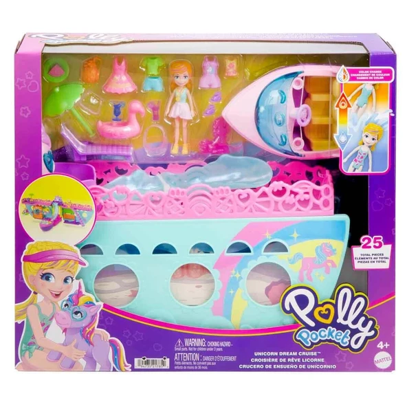 HWP26 Polly Pocket Unicorn Bot Oyun Seti ürün görseli 1