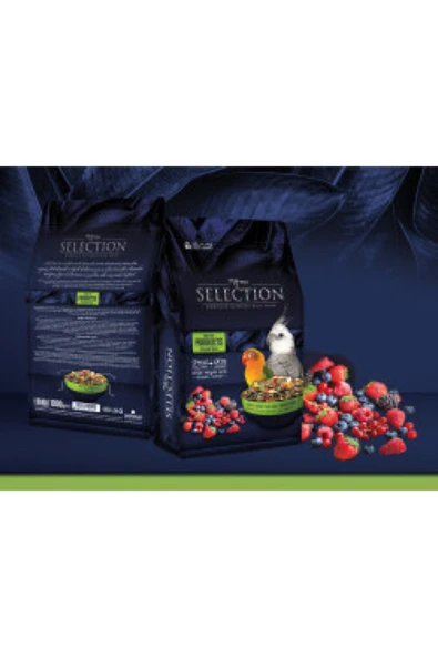 myyem Selection 10 Çeşit Gerçek Meyve Parçalı Paraket Yemi 1 Kg ürün görseli 1