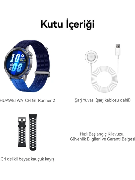 Huawei Watch GT Runner 2 Mavi Akıllı Saat - Resim 4