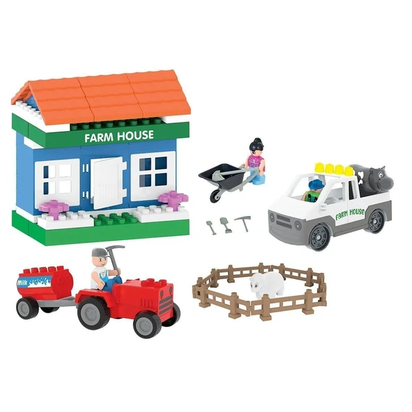 03 615 Double Blocks Çiftlik Seti -Pilsan - Resim 2