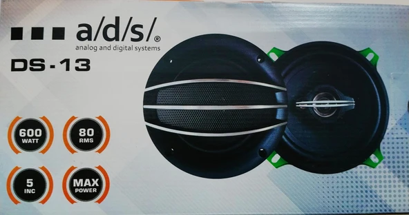 Ads Ds-13 Oto 13CM 600 Watt Kapaklı Hoparlör 2 Adet ürün görseli 1