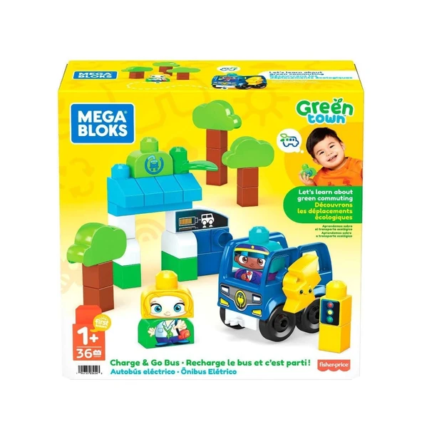 HDX90 MEGA BLOKS® Doğa Dostu Otobüs Seti 36 parça +1 yaş ürün görseli 1