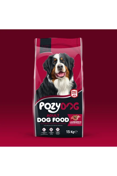 POZYDOG Kuzu Etli Yetişkin Köpek Maması 15 kg ürün görseli 1