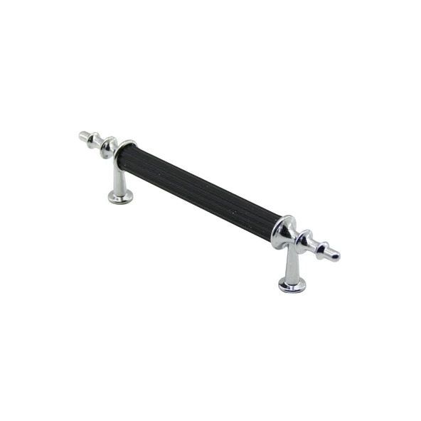 10 ADET KROM - SİYAH BORU KULP 9.6CM (5224) ürün görseli 1