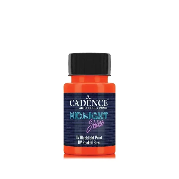 Cadence Midnight Shine UV Reaktif Boya MS-04 TURUNCU 50 ML ürün görseli 1