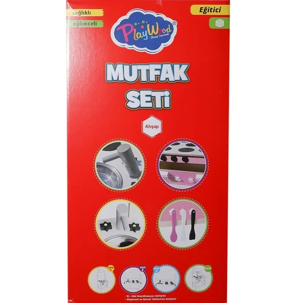 ONY-408 Ahşap Mutfak Seti -Onyıl Oyuncak - Resim 2