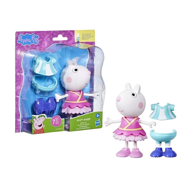 F8859 Peppa Pig ve Ailesi Kıyafetli Figür Seti +3 yaş ürün görseli 1