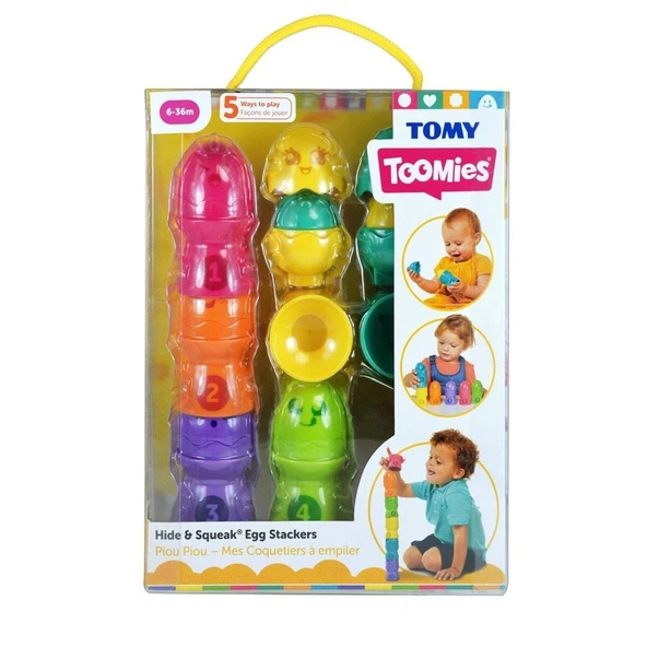 73083 Tomy - Saklambaçlı Yumurta Kule Seti 6-36 ay ürün görseli 1