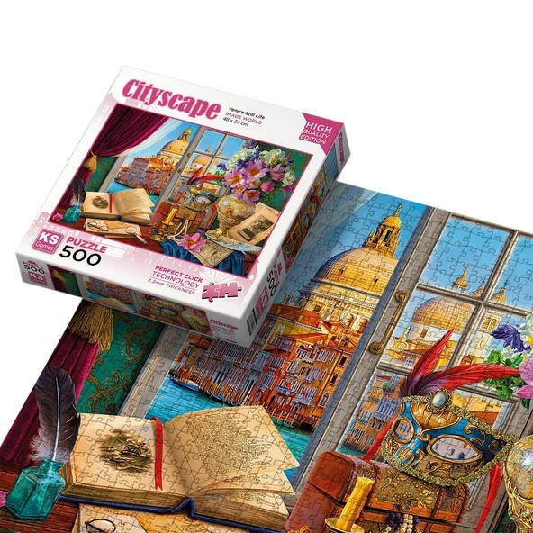 20054 Venice Still Life 500 Parça Puzzle ürün görseli 1