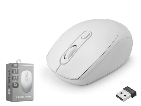 Kablosuz Mouse 1600 Dpi Beyaz Q220W ürün görseli 1