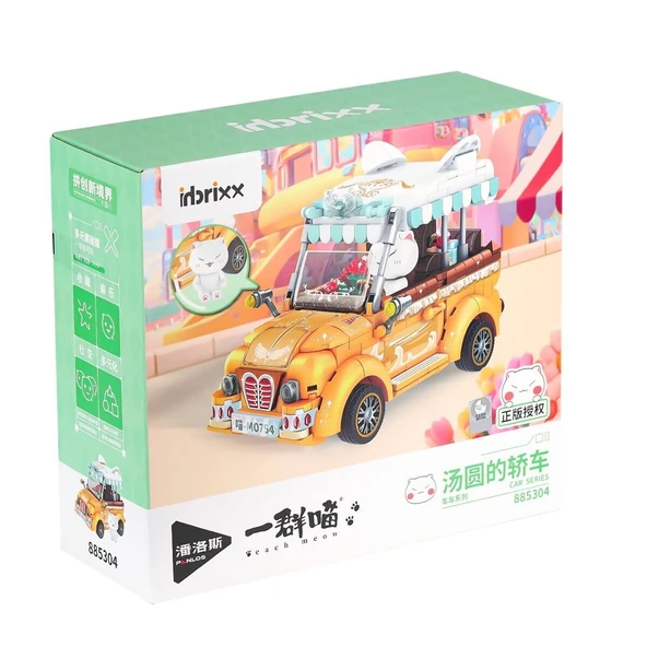 P885304 PANLOS Brick - One Meow Serisi - Tangyuan'ın Arabası 622 Parça Yapım Seti ürün görseli 1