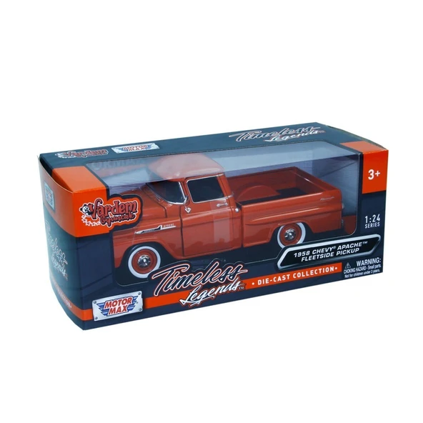 MM-79311 1:24 1958 CHEVY APACHE FLEETLINE PICKUP - Resim 3
