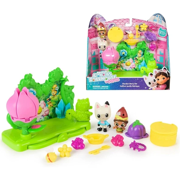 1008538 SUN-SPM-FİGÜR SET GABBY S DOLLHOUSE BAHÇE SETİ 12 PRÇ. ürün görseli 1