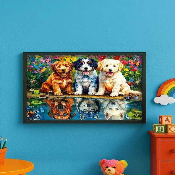31503 FEARLESS PUPPIES 100 PARÇA PUZZLE - Resim 3