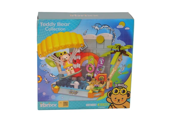 P881007 PANLOS UÇURTMA SÖRFÇÜSÜ TEDDY 204 PARÇA BLOCK OYUNCAK ürün görseli 1
