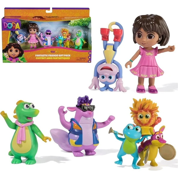 1007773 SUN-SPM-FİGÜR SET DORA VE HARİKA ARKADAŞLARI (DORA) ürün görseli 1