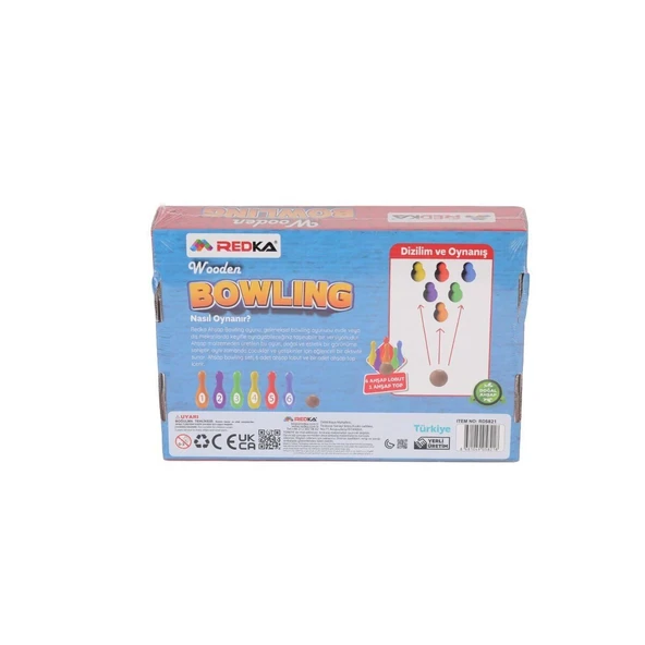 5821 Redka -Wooden Bowling - Resim 2