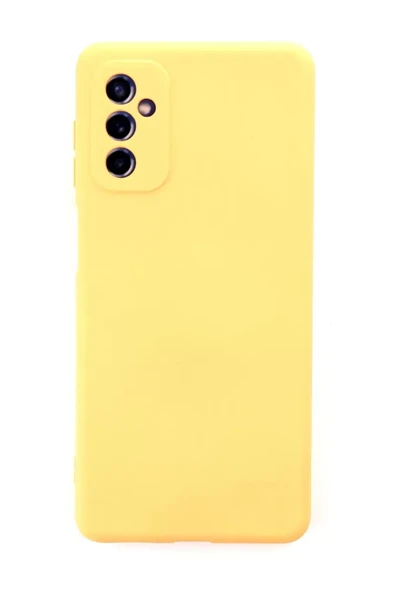 Newface Samsung Galaxy M52 5G Kılıf Nano içi Kadife Silikon - Sarı ürün görseli 1