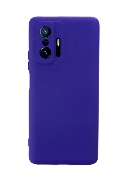 Newface Xiaomi Mi 11T Pro Kılıf Nano içi Kadife Silikon - Mor ürün görseli 1