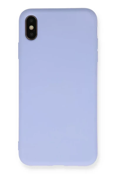 Newface Apple iPhone XS Max Kılıf Nano içi Kadife Silikon - Lila ürün görseli 1