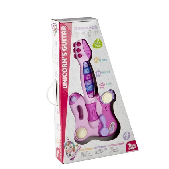 ER-205 NİNİ BABY GİTAR UNİCORN IŞIKLI SESLİ MÜZİKLİ ürün görseli 1