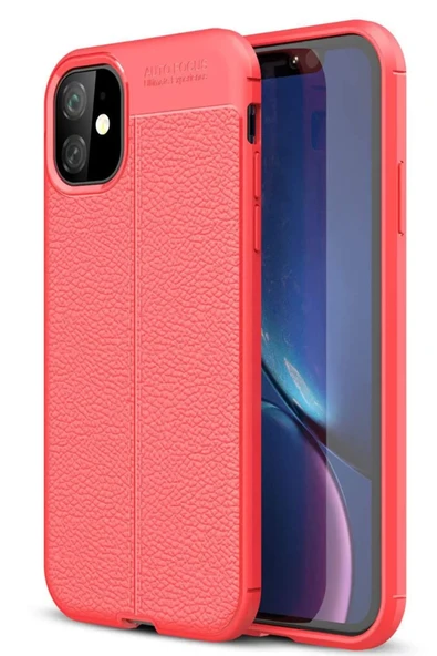Newface Apple iPhone 11 Kılıf Auto Focus Kapak - Kırmızı ürün görseli 1
