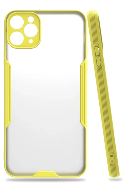 Newface Apple iPhone 11 Pro Kılıf Platin Silikon - Sarı ürün görseli 1