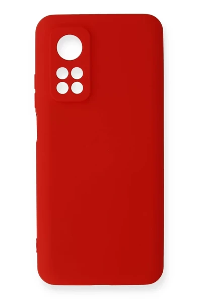 Newface Xiaomi Mi 10T Kılıf Nano içi Kadife Silikon - Kırmızı ürün görseli 1