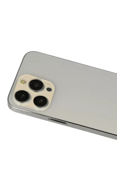 Newface Apple iPhone 12 Pro Rainbow Kamera Lens Koruma Cam - Gold ürün görseli 1