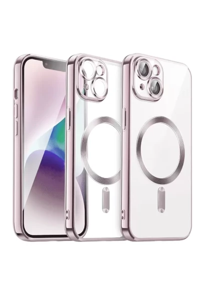 Newface Apple iPhone 13 Kılıf Kross Magneticsafe Kapak - Rose ürün görseli 1