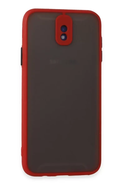 Newface Samsung Galaxy J7 Pro / J730 Kılıf Montreal Silikon Kapak - Kırmızı ürün görseli 1