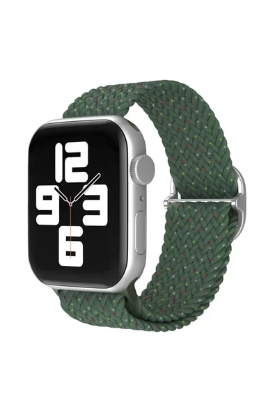 Newface Apple Watch 38mm Star Kordon - Benekli Koyu Yeşil ürün görseli 1