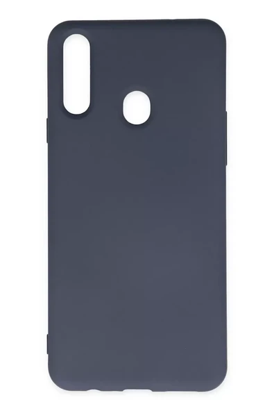 Newface Samsung Galaxy A20S Kılıf Nano içi Kadife Silikon - Gri ürün görseli 1