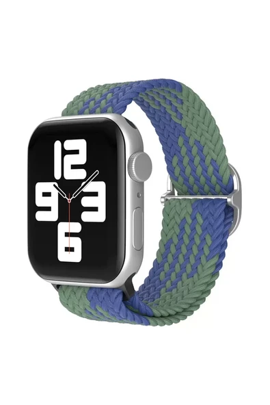 Newface Apple Watch 38mm Star Kordon - Yeşil-Lacivert ürün görseli 1