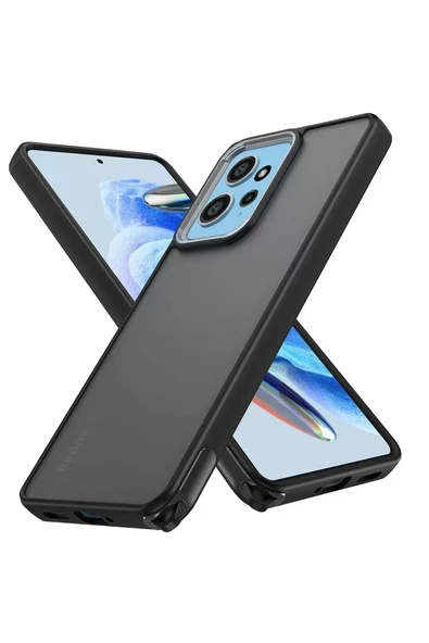 Newface Xiaomi Redmi Note 12 4G Kılıf Elegant Kapak - Siyah ürün görseli 1