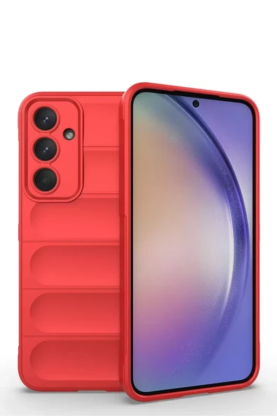Newface Samsung Galaxy M14 5G Kılıf Optimum Silikon - Kırmızı ürün görseli 1