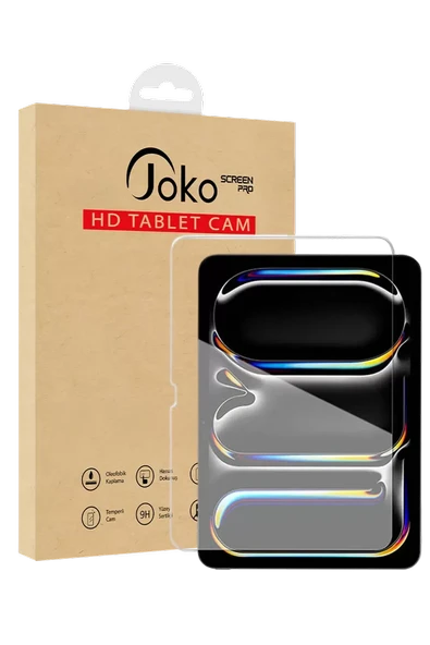 Joko Apple iPad Air 11 (2024) HD Tablet Cam Ekran Koruyucu - Şeffaf ürün görseli 1