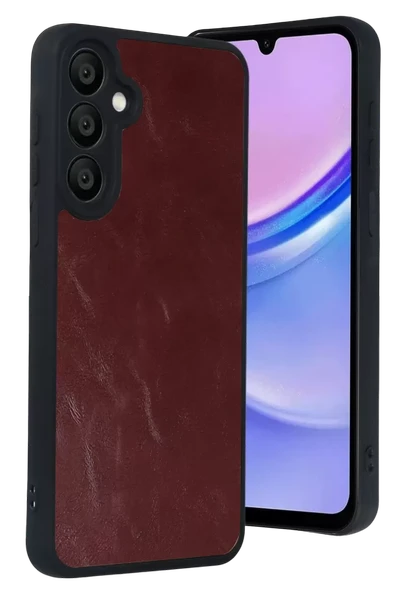 Newface Samsung Galaxy A37 5G Aras Deri Kapak - Bordo ürün görseli 1