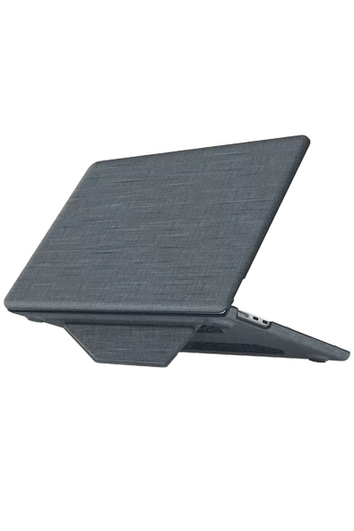 Newface Apple Macbook Pro 13 2020 Macbook Kumaş Kapak - Gri ürün görseli 1
