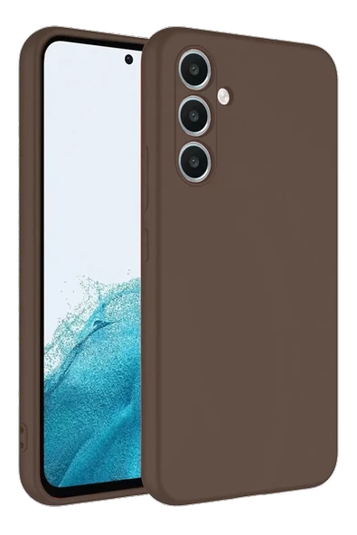 Newface Samsung Galaxy A16 5G Kılıf First Silikon - Kahverengi ürün görseli 1